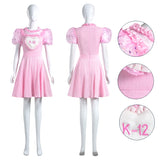 K-12 Cry Baby Pink Dress Melanie Martinez K 12 Cosplay Costume Women Halloween Suits