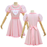 Melanie Martinez K 12 Dress Cosplay Costume K-12 Crybaby Dress Pink Embroider Sleeves