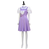 Adult Melanie Martinez K 12 Purple Dress K-12  Cosplay Costume White Embroider Sleeves