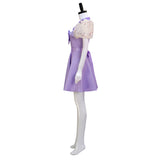 Melanie Martinez K 12 Purple Dress Women K-12 Cosplay Costume Beige Embroider Sleeves