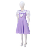 Kids Melanie Martinez K 12 Dress K-12 Purple Dress Cosplay Costume White Embroider Sleeves