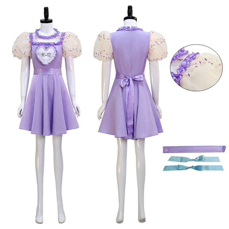 melanie martinez k-12 purple dress Adult K-12 Purple Dress Melanie Martinez K12 Cosplay Costume K-12 Crybaby Dress, XL / Female