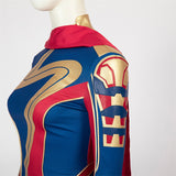 Kamala Khan Cosplay Costume 2023 Captain Woman Bodysuit Supergirl Halloween Suit