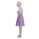 Melanie Martinez K 12 Dress Kids K-12 Purple Dress Cosplay Costume Beige Embroider Sleeves