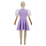 Melanie Martinez K 12 Dress Kids K-12 Purple Dress Cosplay Costume Beige Embroider Sleeves