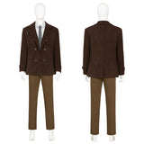 Loki Season 2 Cosplay Costume Loki Tom Hiddleston Brown Coat Suit Outfit Becostume