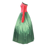 Martha May Whovier Cosplay Costume Christmas Grinch Dress Earrings Necklace Christmas Party Suit