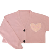 Melanie Martinez K 12 Cardigan K12 Crybaby Pink Sweater Cosplay Costume Black Buttons