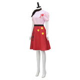 Hazbin Hotel Niffty Cosplay Costume Anime Niffty Pink Dress Halloween Suit BEcostume