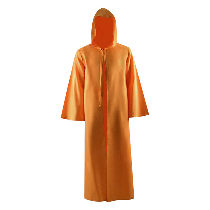 Karate Robe Orange Orange Jedi Robe Star Wars Jedi Cloak Hooded Halloween Cape – Becostume