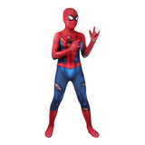 The Amazing Spider-Man PS5 Cosplay Costume Kids Peter Parker Classic Jumpsuit Damaged Version