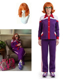 Weapons Aunt Miss Gladys Cosplay Costume Purple Halloween Outfit Becostume