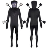 Skibidi Toilet Cosplay Costume Cameramen TV man Speakerman Jumpsuit Halloween Outfits BEcostume