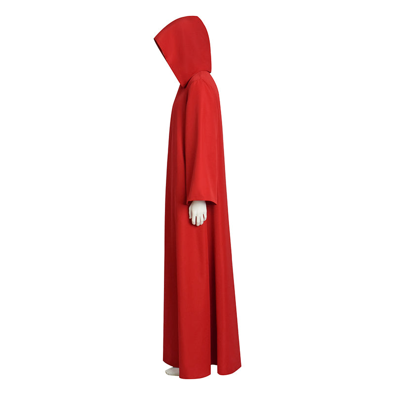 Shadow Wizard Money Gang Costume Robe with Hooded Red Halloween Cloak ...