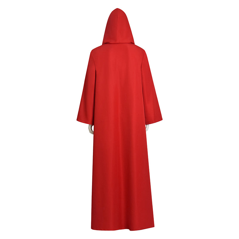 Shadow Wizard Money Gang Costume Robe with Hooded Red Halloween Cloak ...
