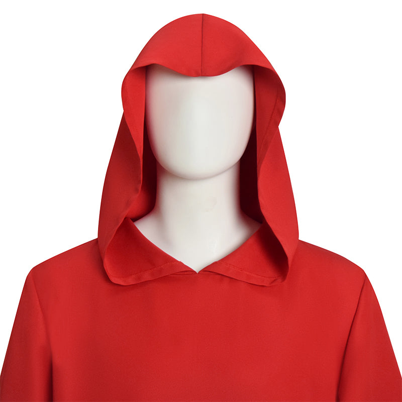 Shadow Wizard Money Gang Costume Robe with Hooded Red Halloween Cloak ...