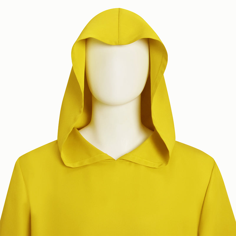 Shadow Wizard Money Gang Costume Robe with Hooded Yellow Halloween Clo ...