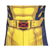 Hugh Jackman Superhero Wolverine Jumpsuit Deadpool 3 Wolverine Yellow Cosplay Costume Sleeveless Version