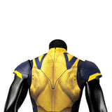 Hugh Jackman Superhero Wolverine Jumpsuit Deadpool 3 Wolverine Yellow Cosplay Costume Sleeveless Version