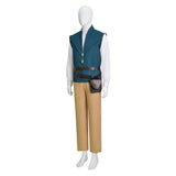 Tangled Flynn Rider Costume Prince Tangled Vest Outfit Halloween Carnival Suit