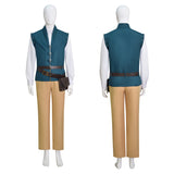 Tangled Flynn Rider Costume Prince Tangled Vest Outfit Halloween Carnival Suit