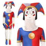 The Amazing Digital Circus Cosplay Cartoon Clown Pomni Costumes Halloween Holiday Suit