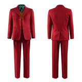 Becostume The Joker Cosplay Costume Joker Red Classic Suit Uniform Halloween Outfit