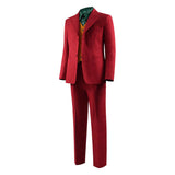 Becostume The Joker Cosplay Costume Joker Red Classic Suit Uniform Halloween Outfit