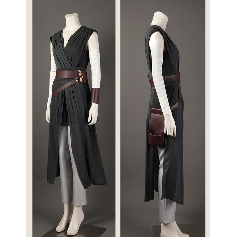 Adult Rey Cosplay Star Wars The Last Jedi Costume Uniform
