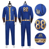Vault 88 Jumpsuit Fallout Vault Dweller Suit Vault Shelter Cosplay Costume Blue Jumpsuit