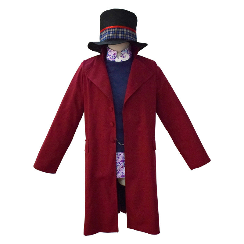 Willy Wonka 2005 Costume Charlie and The Chocolate Factory Johnny