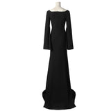 Morticia Addams Dress 2022 Wednesday Sexy Morticia Black Dress for Halloween Becostume