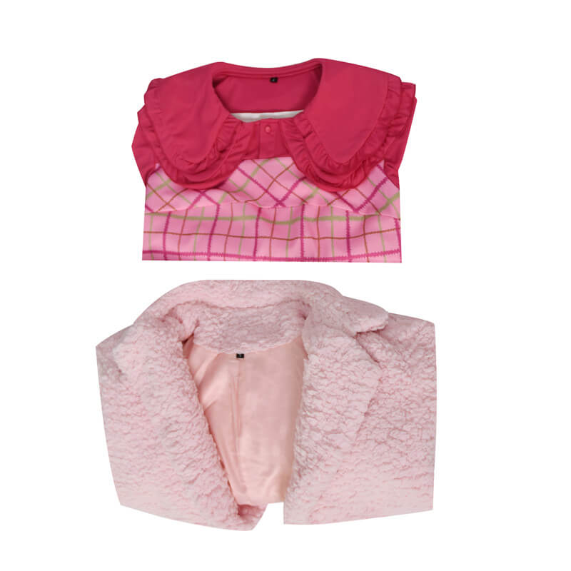Wednesday Enid Pink Dress Wednesday Addams Cosplay Adults Enid Sinclai Becostume Wednesday Enid Pink Dress Wednesday Addams Cosplay Adults Enid Sinclai Becostume