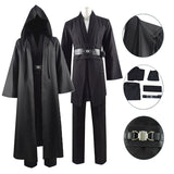 Becostume Star Wars Obi Wan Kenobi Jedi Tunic Cosplay Costume Black Version