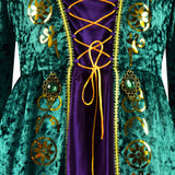 Hocus Pocus Winifred Sanderson Halloween Dress Suit Cosplay Costume Outfit Becostume